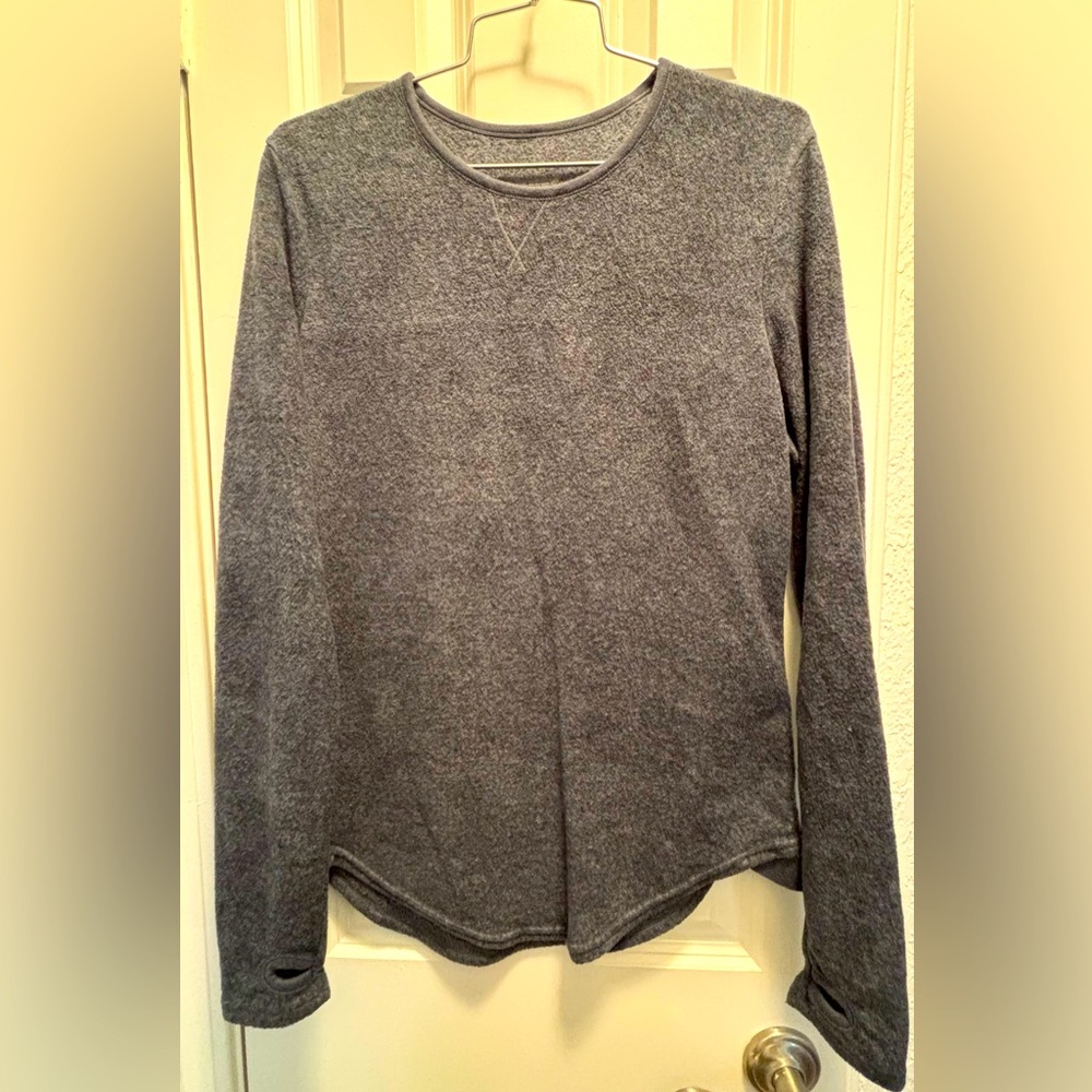 CUDDL DUDS Softwear Stretch Long Sleeve Crew Neck Top 
Color Black Heather